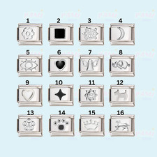 Italian charms Star Moon Sun