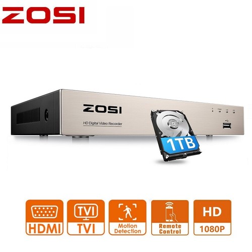 Zosi 1080p 720p ch tvi - 4/8/16,