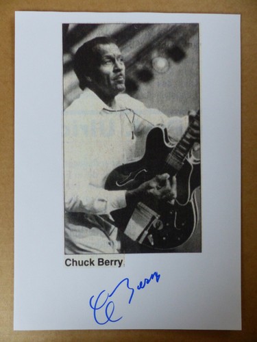 Chuck berry signed autograph - berry,