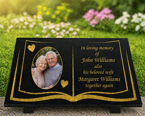 Personalised granite memorial - personalised,