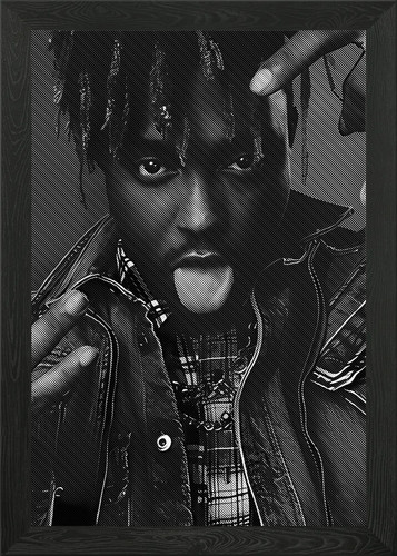 Juice wrld portrait framed - juice,