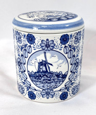 Delft Blue Jar with Lid Dutch