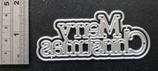 Merry Christmas Sentiment Die Set & Shadow Words metal cutting dies Set UK