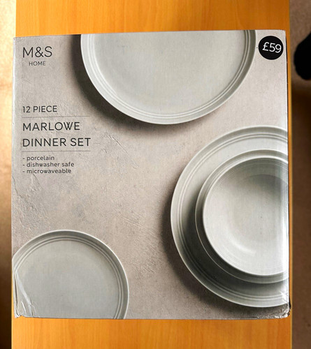 Marlowe 12pc porcelain - m&s,