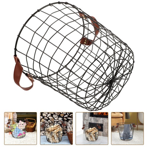 Metal firewood organizer heavy - metal,