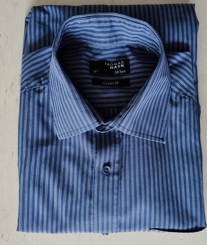 Men smart navy stripe shirt - men's,