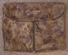 Vintage Art deco  Brown Leather Zip-up Pyjama Case