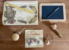 Vintage Retro Old-Fashioned traditional Toy Bundle Victorian School Classroom