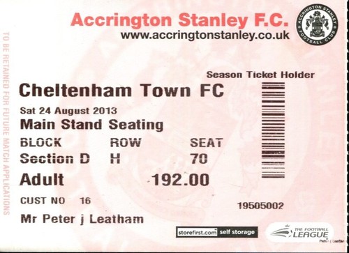 Accrington stanley - stanley, v