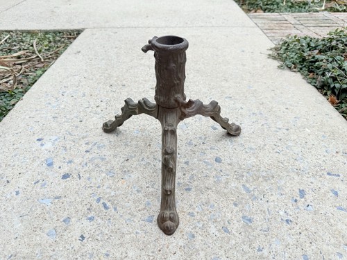 Antique cast iron tree stand - antique,