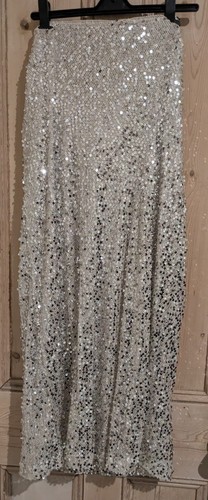 Silver sequin long - sequin,