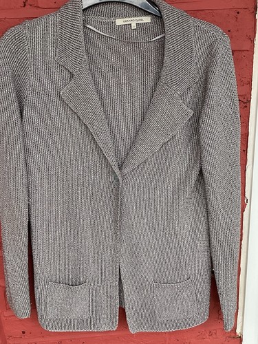Silver lurex collared cardigan - silver,