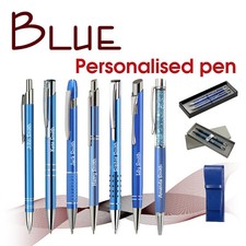 Personalised metal pen BLUE