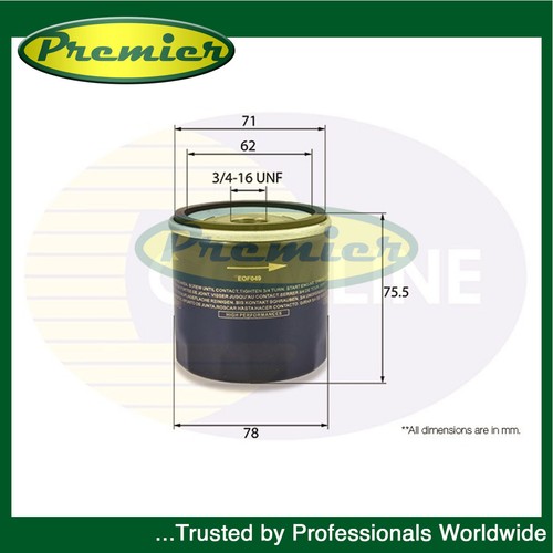 Premier oil filter fits fiat - premier,
