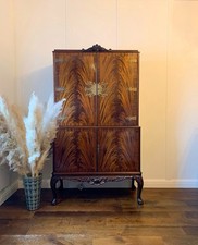 Flame Mahogany Antique Queen