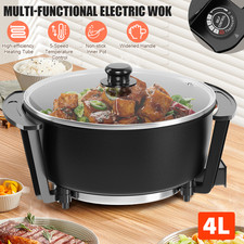 4L Electric Non-Stick Wok with