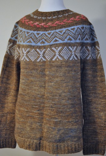 Handknit oversized nordic - nordic, yoke