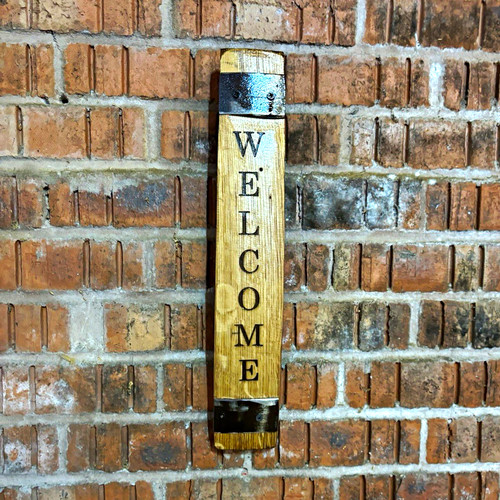 Welcome sign reclaim whisky - sign,