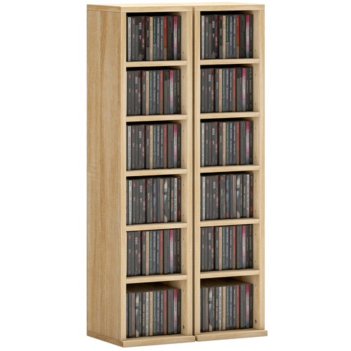 Homcom set cd storage - of,