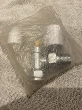 Radiator 15mm Lock Shield Valve Angled With 2x White Caps