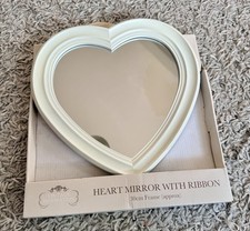 Heart Shaped Mirror – White