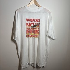 Vintage Woodpecker Cider Promo T Shirt Size XL 90s