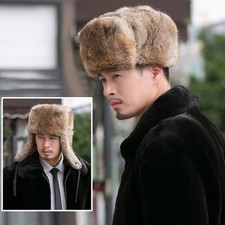 Men's Thick Warm Bomber Hat