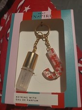 Letter J Monogram keyring with Perfume Inspire Next