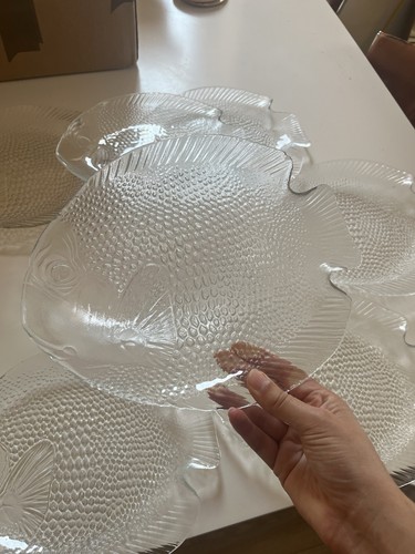 Vintage arcoroc france fish - vintage,
