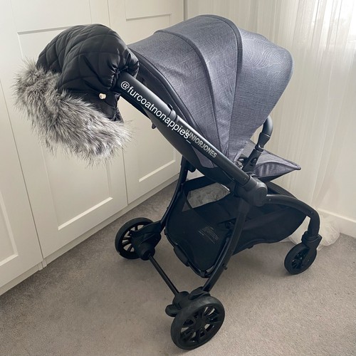 Universal faux fur trim pram - faux,