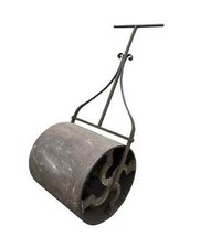 Antique Original Cast & Wrought Iron Garden Outdoor Ornate Lawn Roller - UKAA