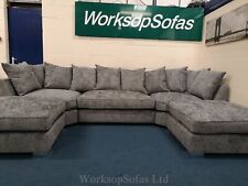 'Chelsea' Grey U Shape Corner Sofa