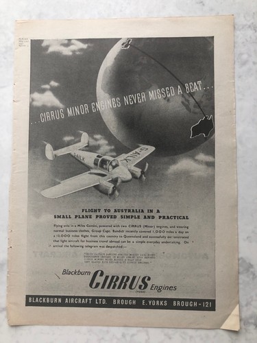 1947 aircraft advert - 1947,