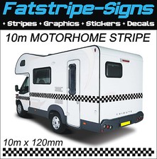 10m MOTORHOME CHECKER STRIPES