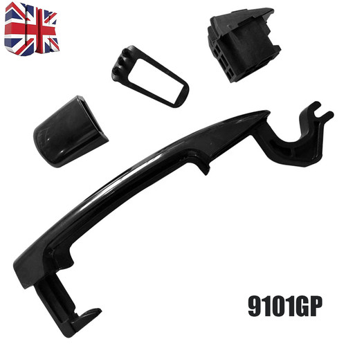 Sliding side door handle - sliding, outer