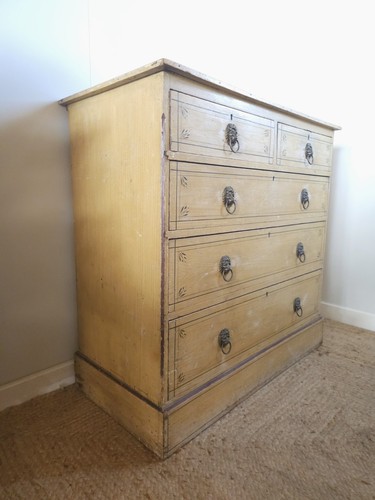 Victorian pine chest - victorian,