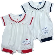 Baby boy romper suit nautical - romper,