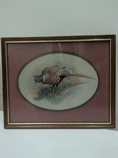 Vintage Wooden Framed Pheasant