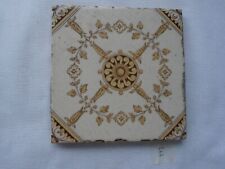 Old MINTONS Victorian / Edwardian multicoloured Floral patterned tile 6"x 6"