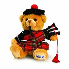 19cm scottish piper bear - piper,