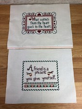 Finished cross stitch - finished,