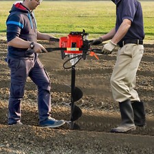 Man petrol earth auger - 2-man,