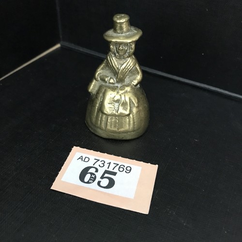 Vintage welsh lady solid brass - solid,
