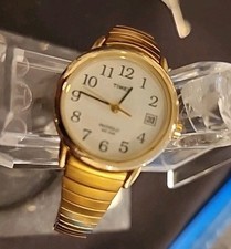 Timex Nurses Goldtone Expansion Watch Indiglo 30m WR Needs Battery  R126