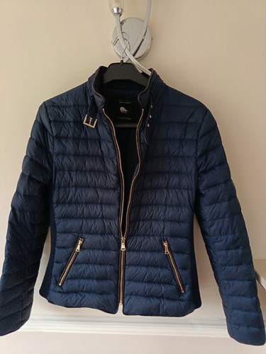 Zara down navy - down,
