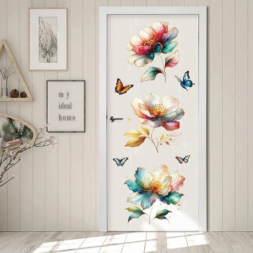 Multi color flower wall - 3d, multi-color