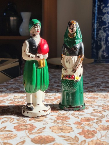 Vintage pair spanish painted - spanish,