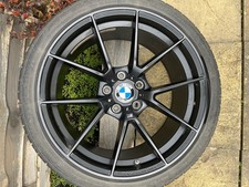 4 x Matte Black 5 Stud M Performance Alloy  Wheels 19in  BMW M3 style