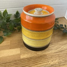 Susie Cooper Harmony Jar With Lid Gray’s Pottery 1929 Hand Painted