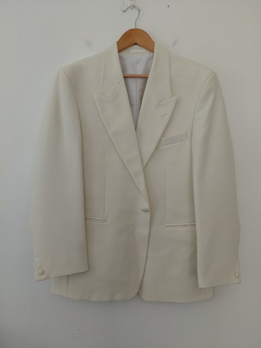 Vintage cream tuxedo blazer - cream,